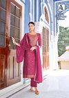 Gharana 3 By Alok Suit Dola Jacquard Designer Salwar Suits Wholesale Market In Surat